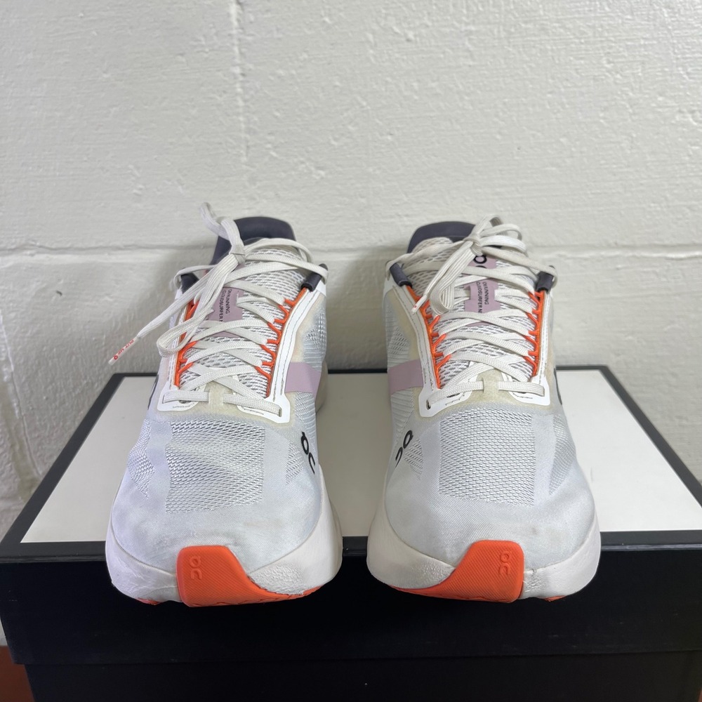 On Cloud Cloudsurfer Next White Flame Running Shoes Sneakers Lace up Women's 10 - Picture 3 of 11